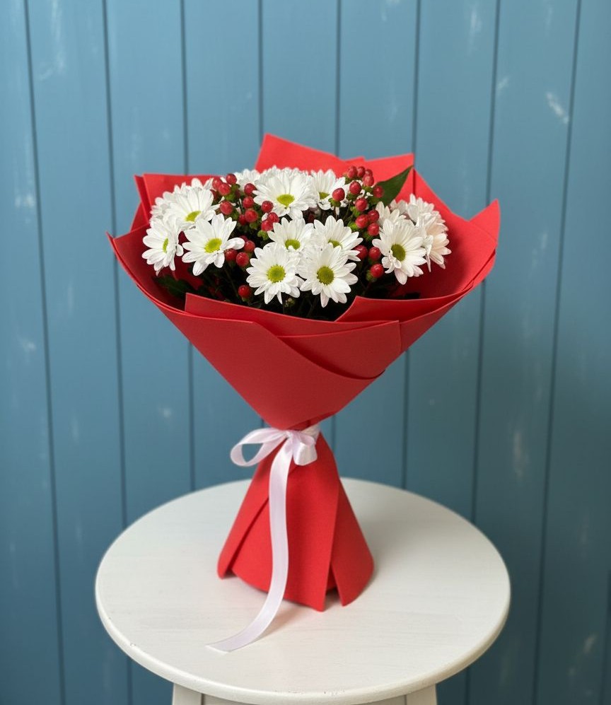 Букет цветов из: Хризантемы в Сергеевке