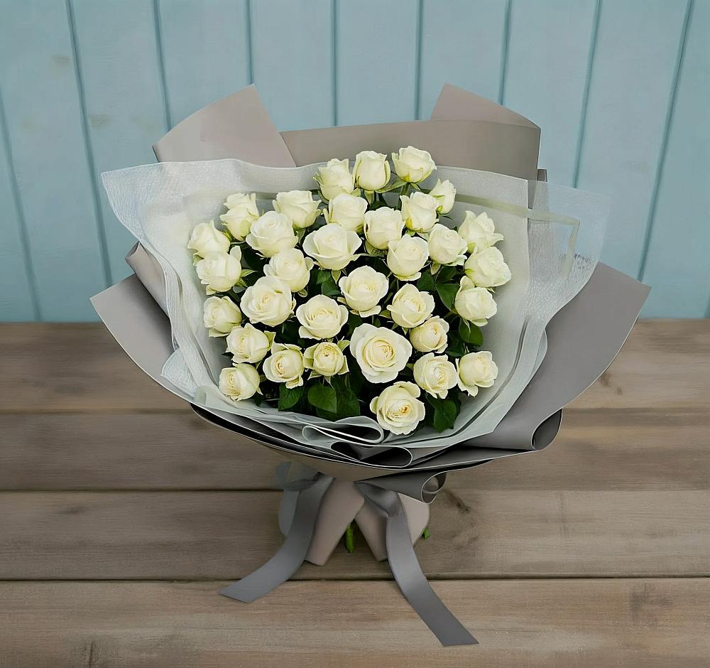 Букет Белоснежная нежность в Сергеевке