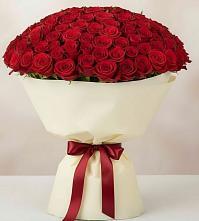 Букет 101 Красная роза Милано в Сергеевке