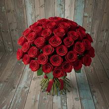 Букет 55 Красных роз Фридом #REPLACE_PRED# Сергеевке