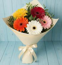 Букет цветов из:  Герберы в Сергеевке