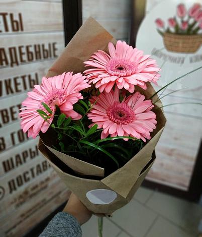 Букет цветов из: Герберы в Сергеевке