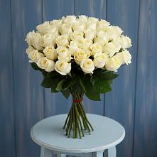 Букет 51 Белая роза Эдлесс Лав в Сергеевке