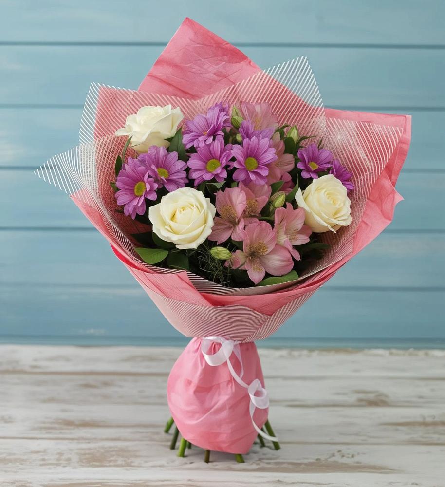 Букет цветов из: Герберы в Сергеевке