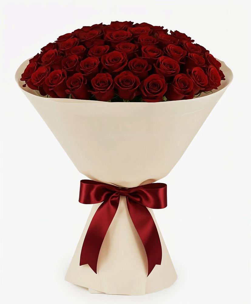 Букет 101 Бордовая роза Блэк Бакарра в Сергеевке