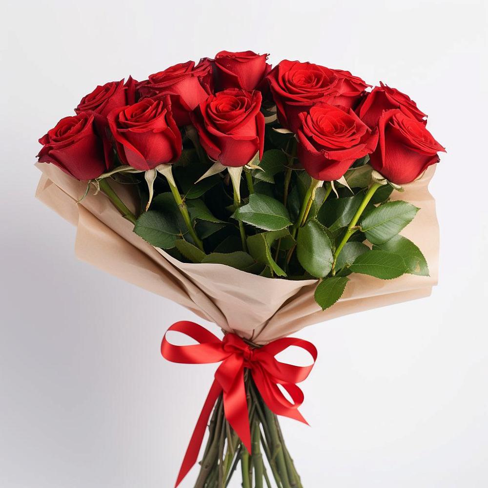 Букет 11 Красных роз Эдлесс Лав в Сергеевке