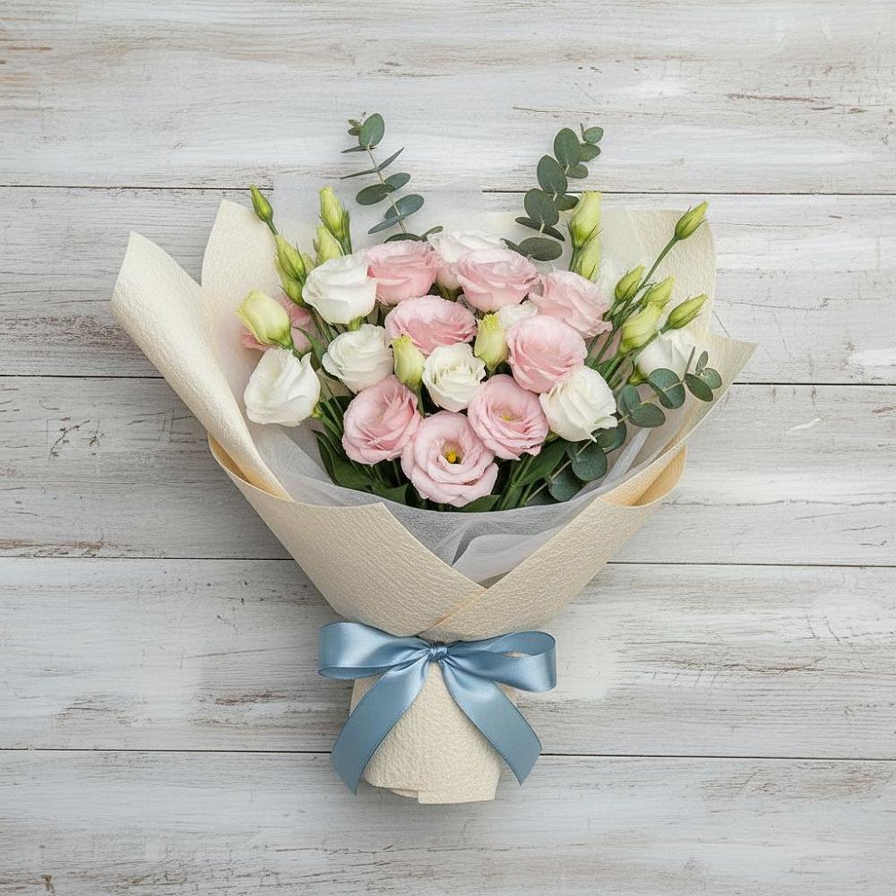 Букет цветов из: Лизиантусы в Сергеевке